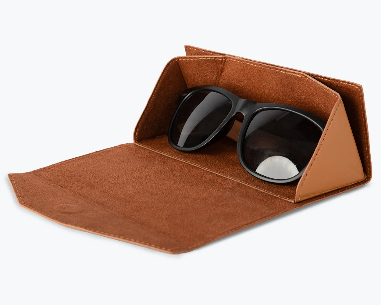 Metro Foldable Leather Glasses Case