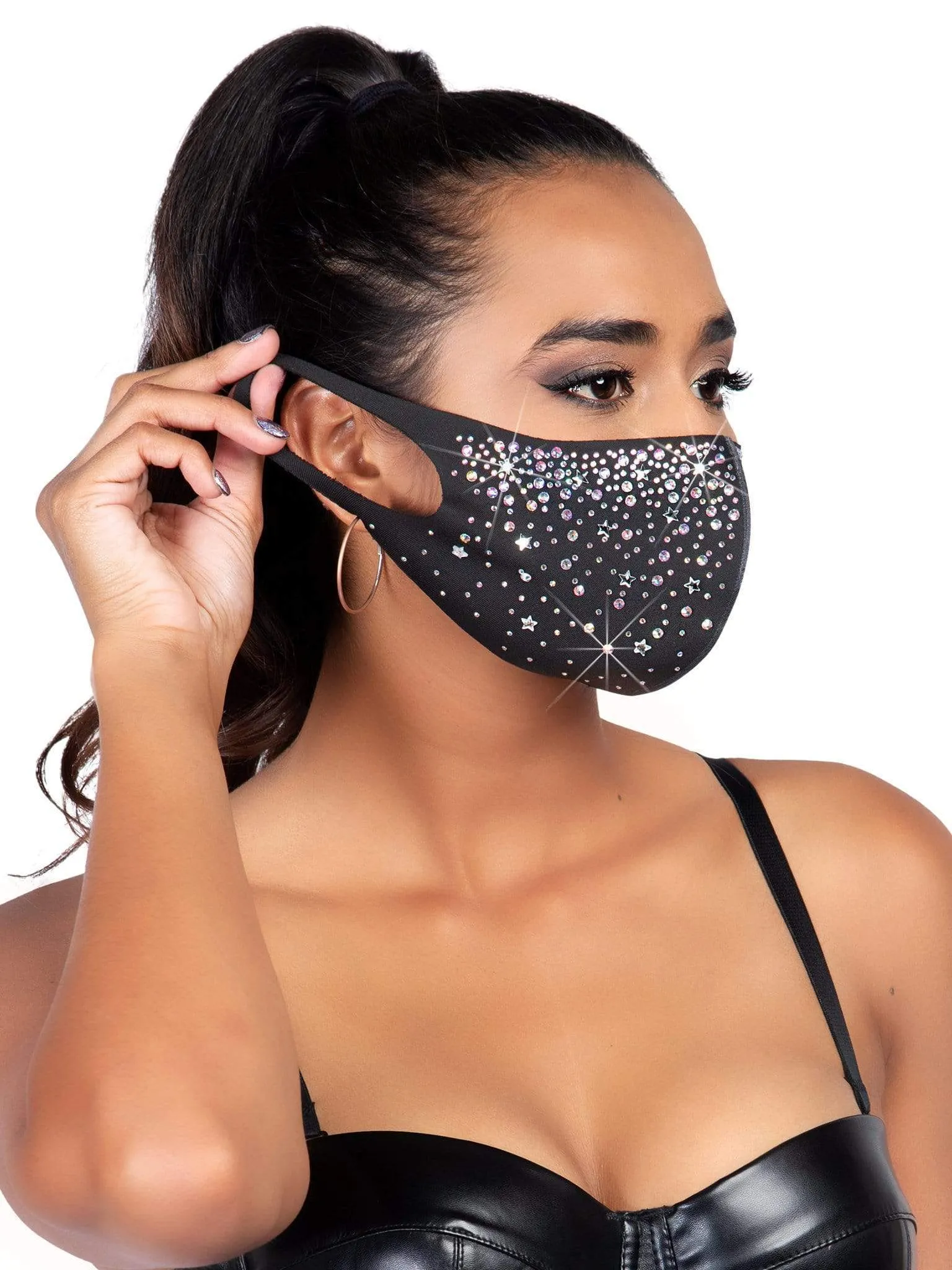 Nova Rhinestone Face Mask