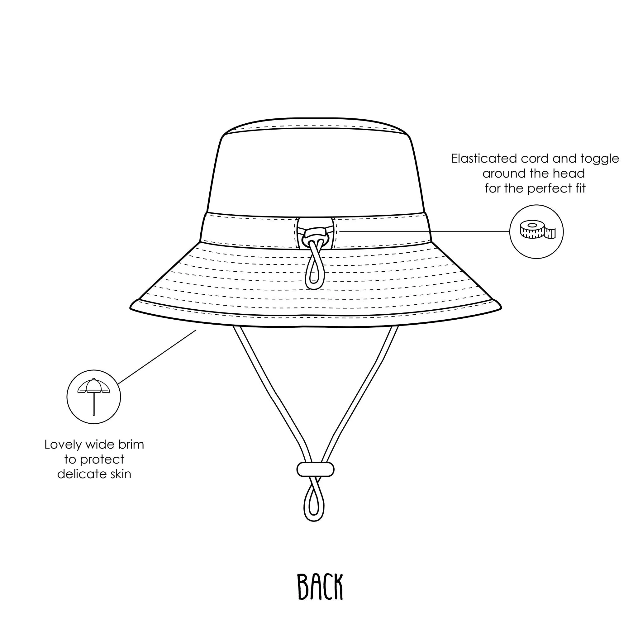 Prehistoric Wide Brim Bucket Hat