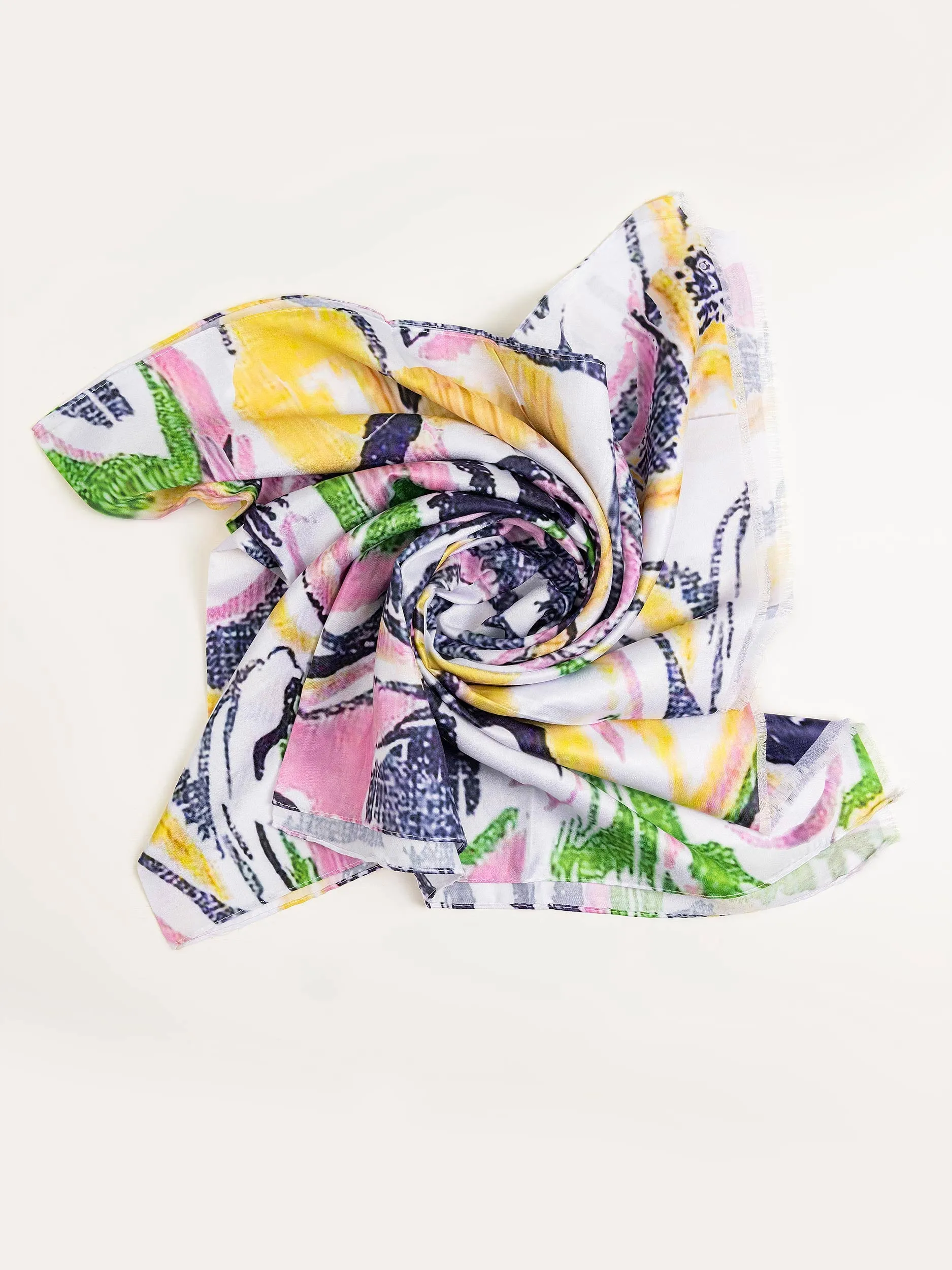 Printed Satin Scarf