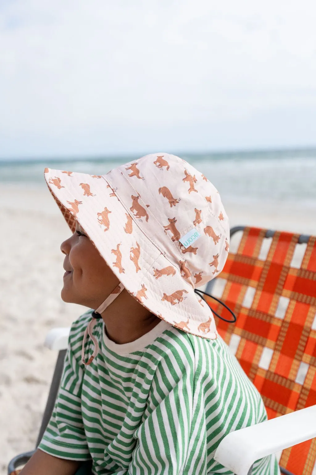 Red Dog Wide Brim Bucket Hat