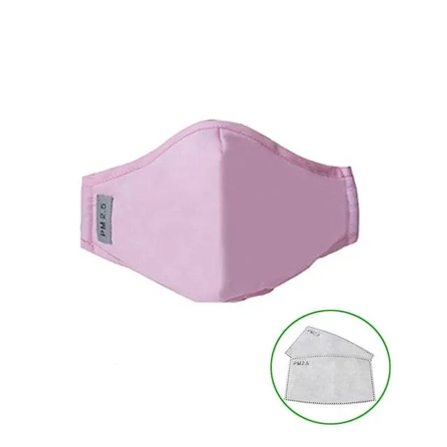 Reusable Protective Face Mask and Mouth Mask with Activated Carbon Filter and Dustproof Design