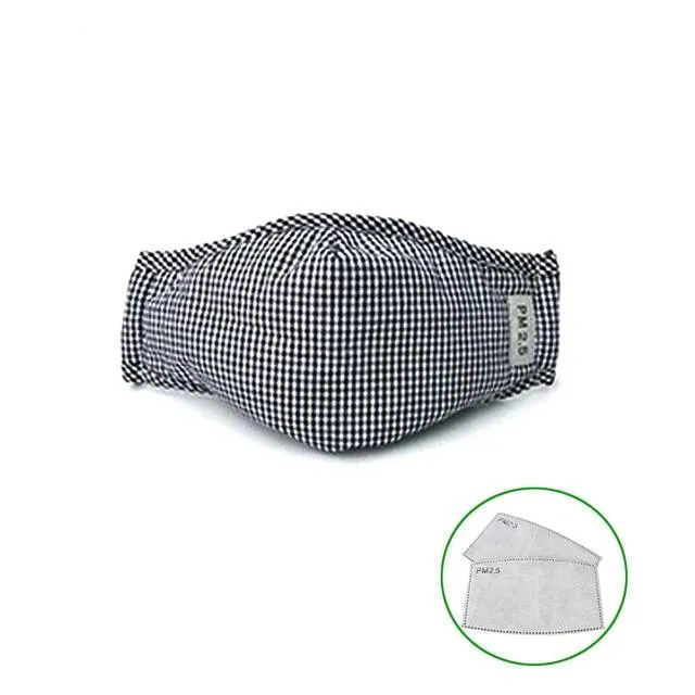 Reusable Protective Face Mask and Mouth Mask with Activated Carbon Filter and Dustproof Design