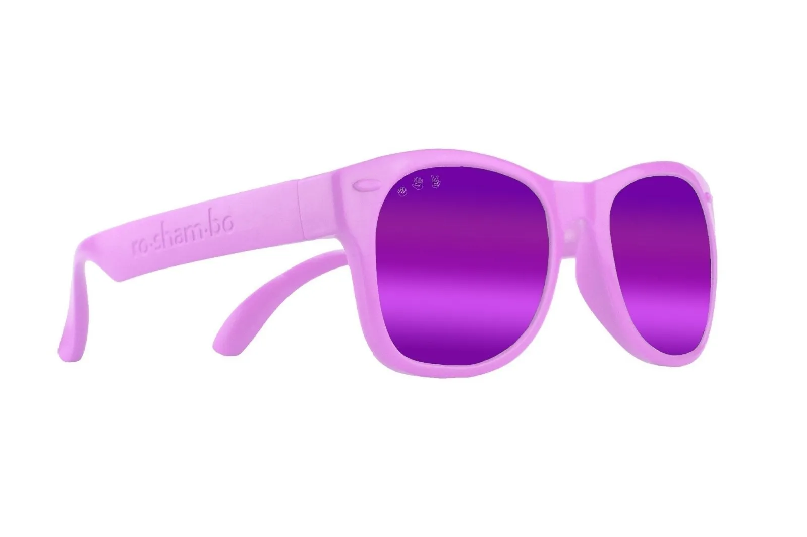 Roshambo Kids Polarized Sunglasses - Mirrored In PUNKY BREWSTER PURPLE