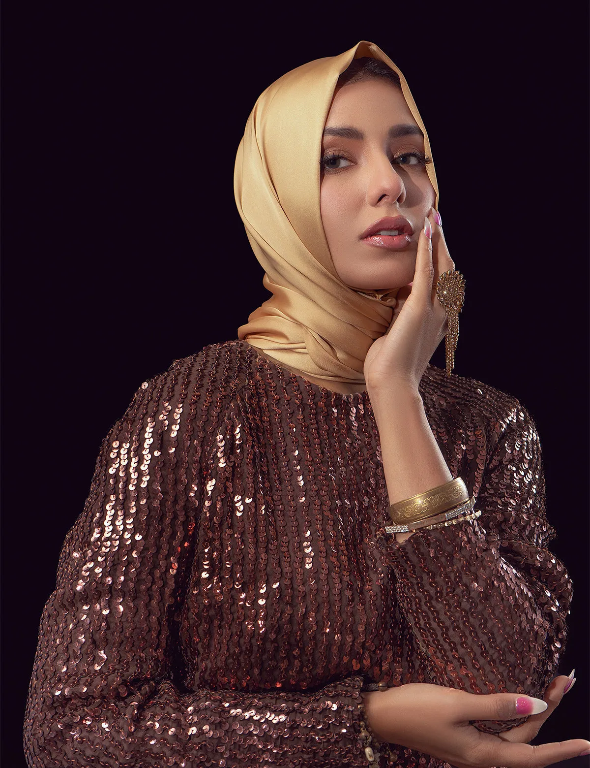 Satin Silk - Khaki