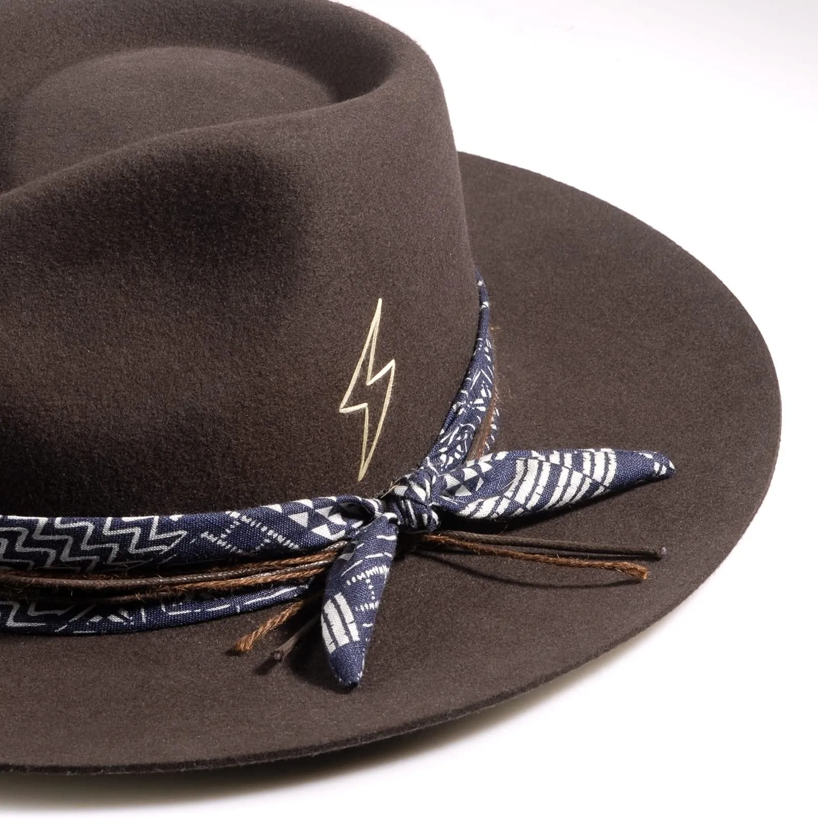 Serenade - Elegant Ribbon Knots Wide Brim Fedora Hat