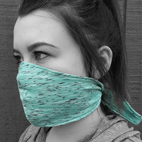 Solid Color TIE BACK Wicking Face Mask