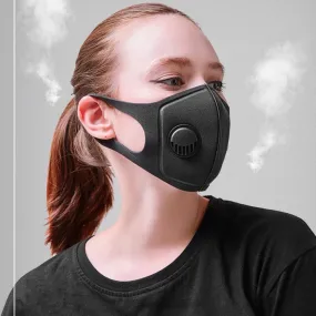 Sponge Dustproof Respirator Breath Valve Wide Straps Mouth Mask