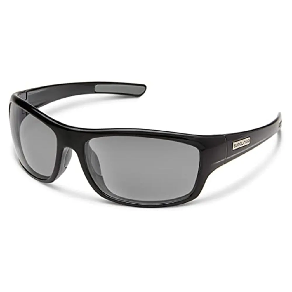 Suncloud Unisex Black Frame Gray Lens Polarized Sunglasses - S-CVRPPGYBK