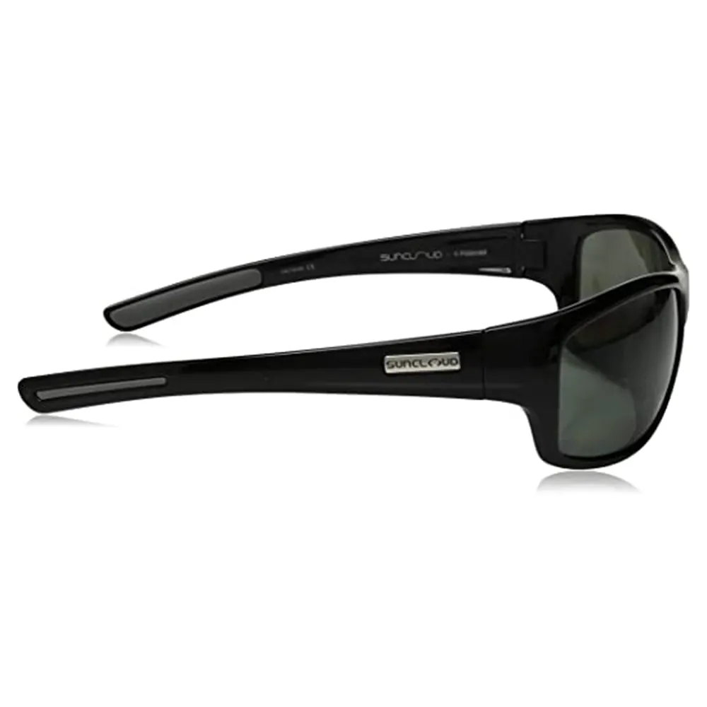 Suncloud Unisex Black Frame Gray Lens Polarized Sunglasses - S-CVRPPGYBK