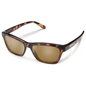 Suncloud Unisex Tortoise Frame Brown Lens Polarized Quest Sunglasses - 20420008655HB