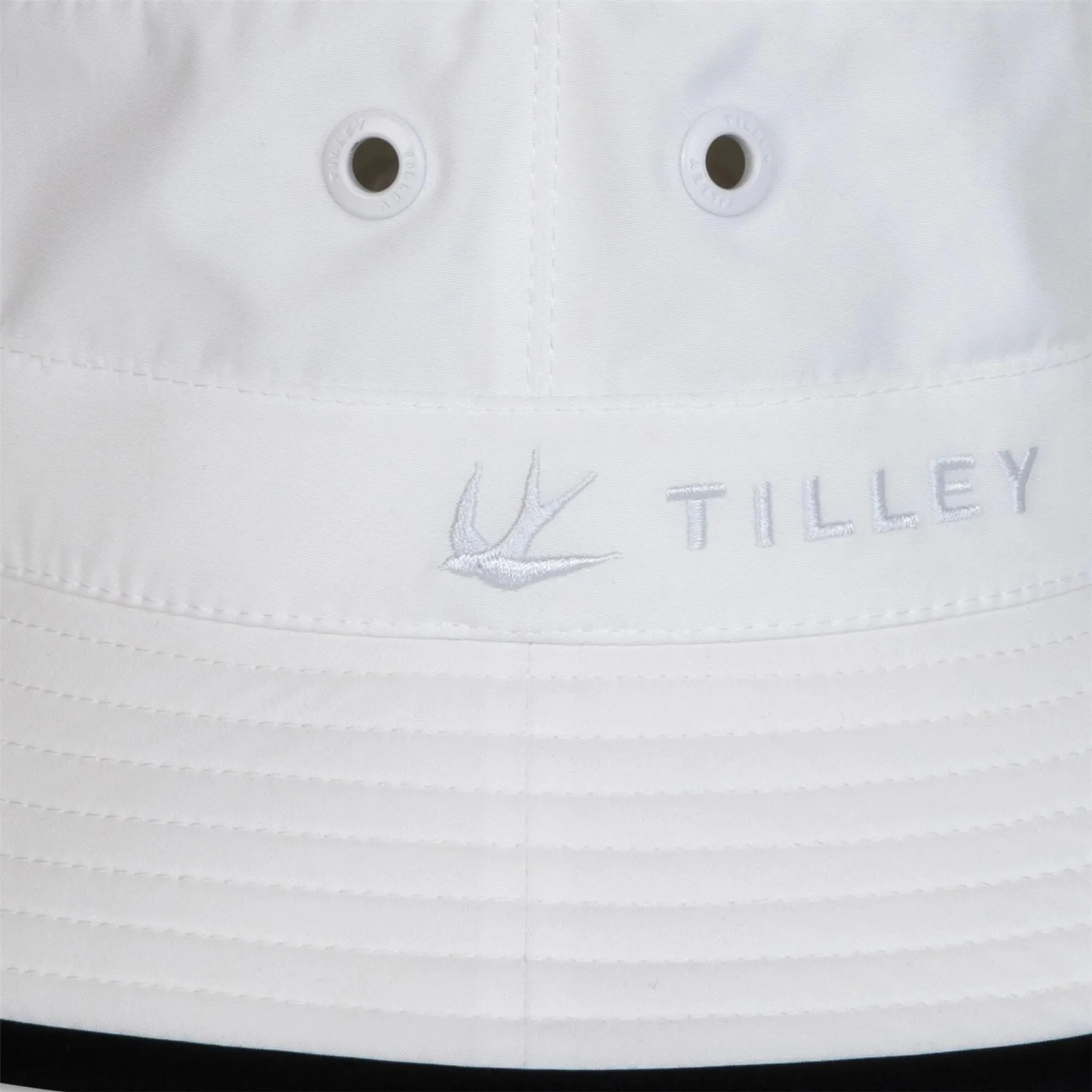 Tilley Wide Brim Bucket Hat White/Black - AW24