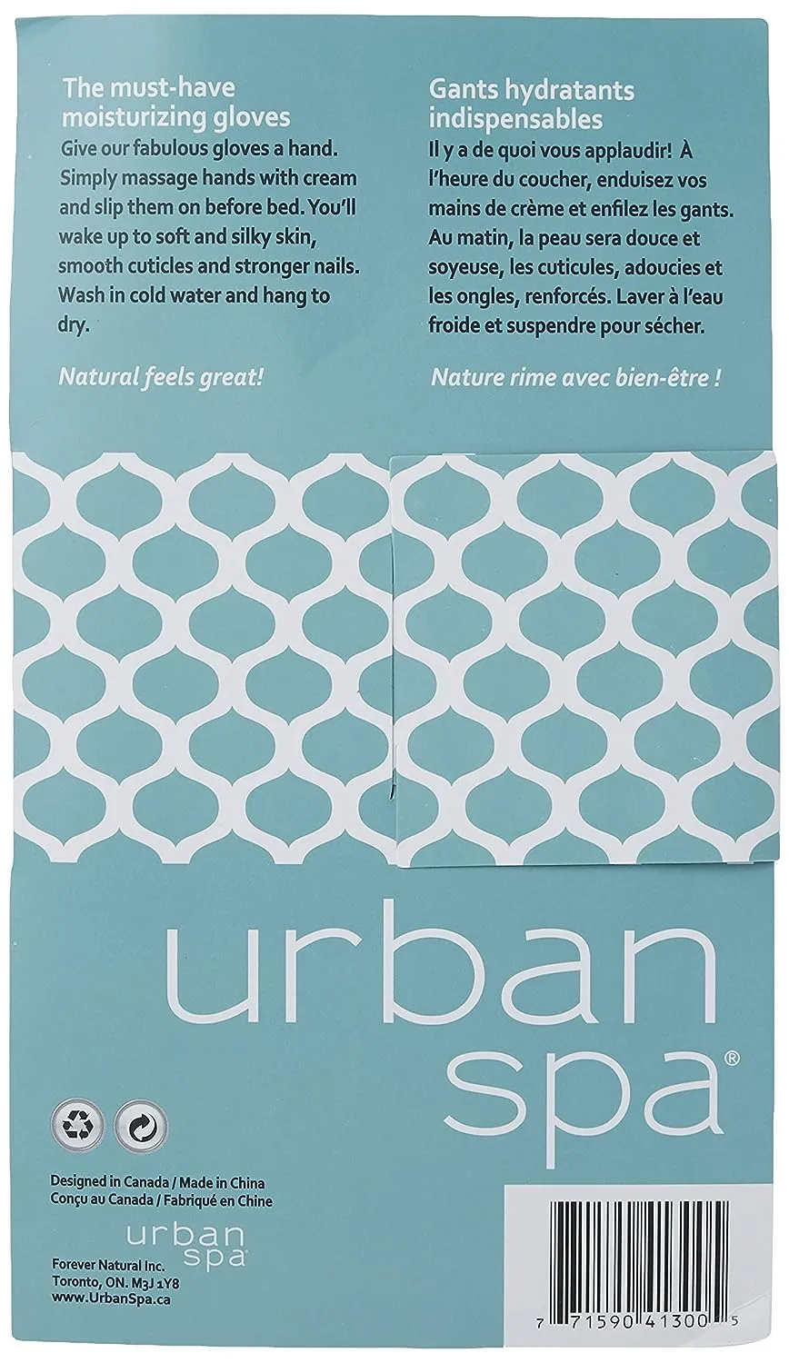 Urban Spa Gloves Moisturizing 1 Ea - Pack Of 3