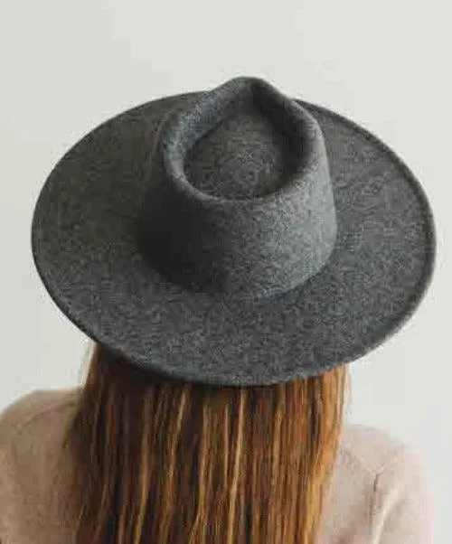 Vegan Felt Wide Brim Dandy Panama Hat For Women