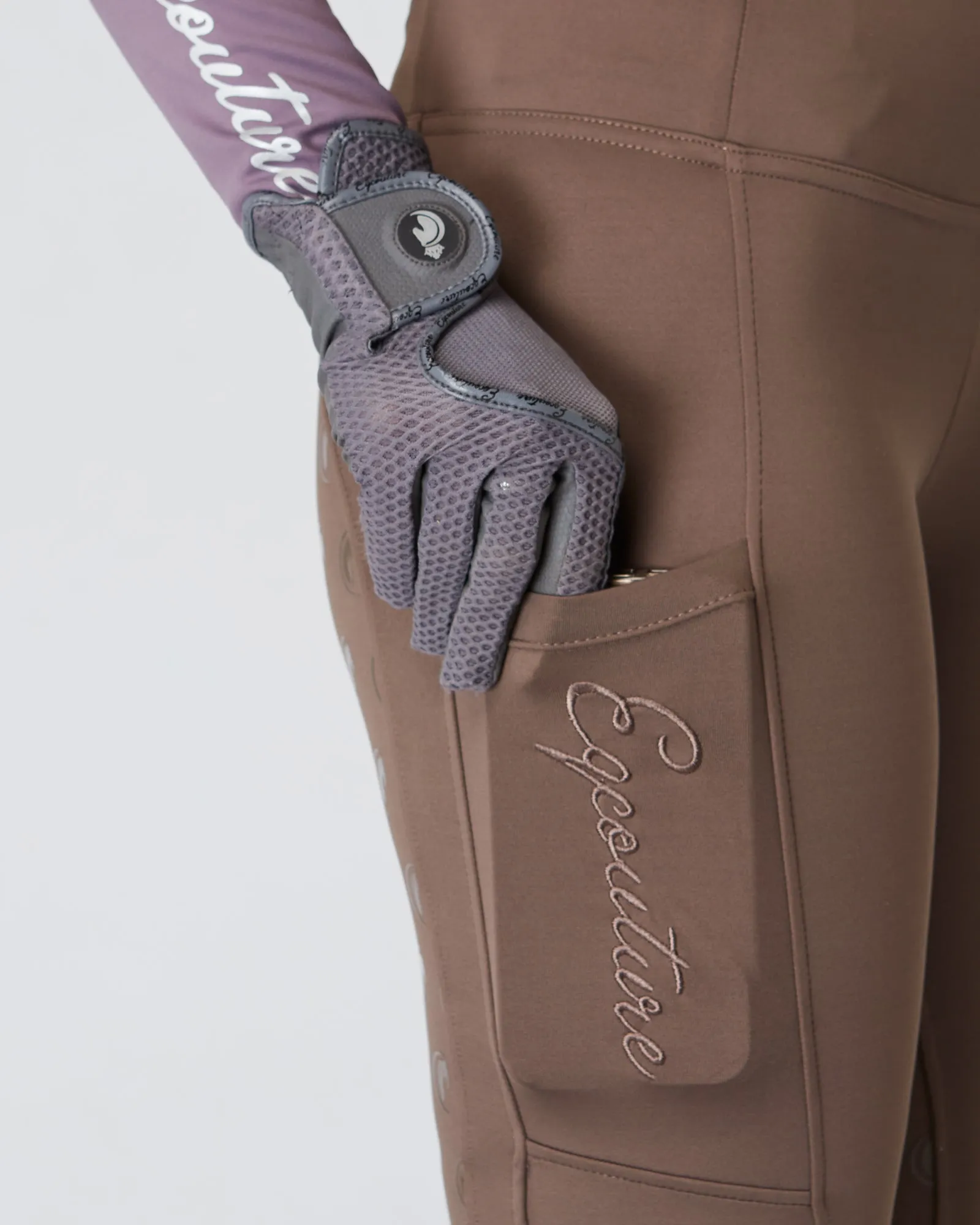 VentiGrip Horse Riding Gloves - SOFT GREY