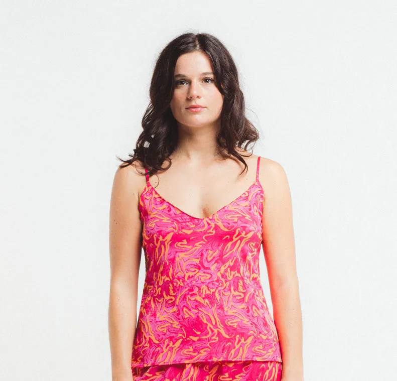 Vortex Silk Camisole By Louisa Braq - sizes XXS-S