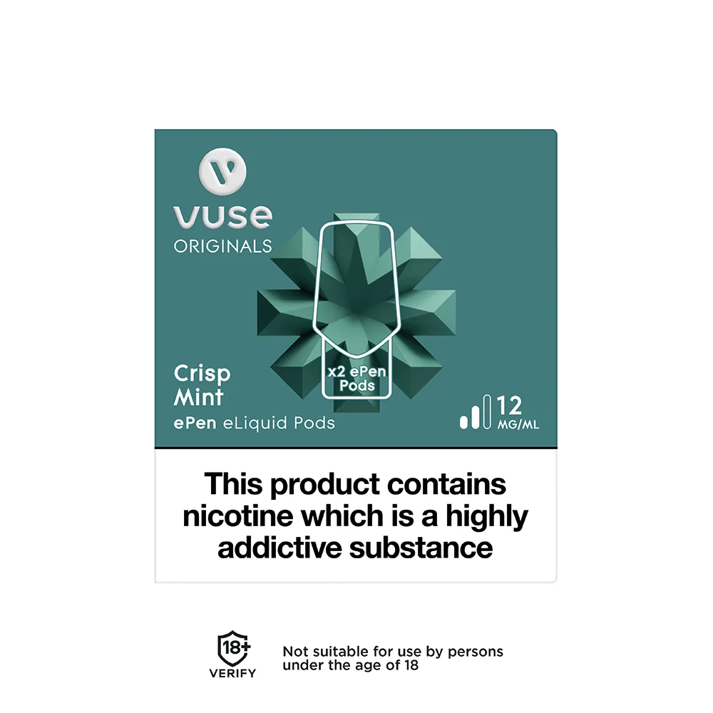 Vuse ePen 3 Flavour Caps - Crisp Mint