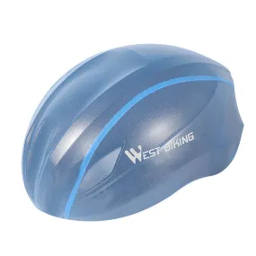 WEST BIKING YP0708080 Mountain Road Bike Cycling Helmet Windproof Dustproof Reflective Rainproof Cover, Size: Free Size(Blue)