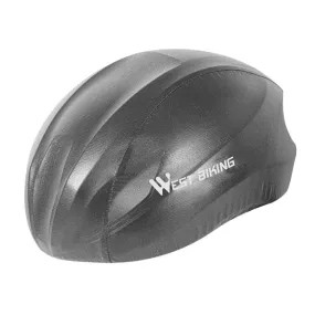 WEST BIKING YP0708080 Mountain Road Bike Cycling Helmet Windproof Dustproof Reflective Rainproof Cover, Size: Free Size(Dark Grey)