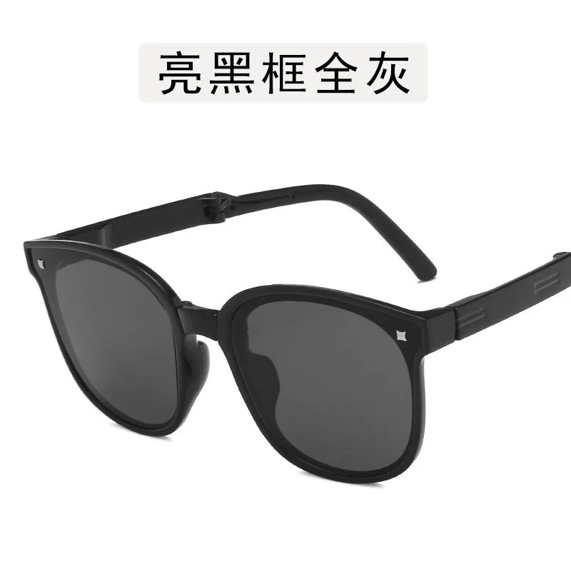 Wholesale children's foldable second generation sunglasses men's UV protection JDC-SG-GuangD014