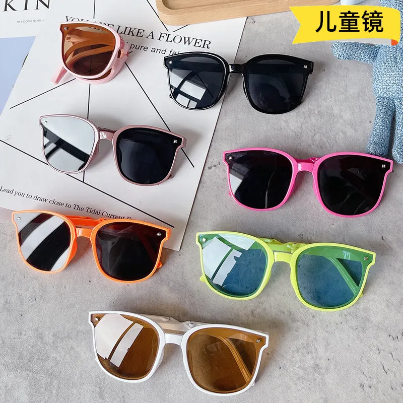 Wholesale children's foldable second generation sunglasses men's UV protection JDC-SG-GuangD014