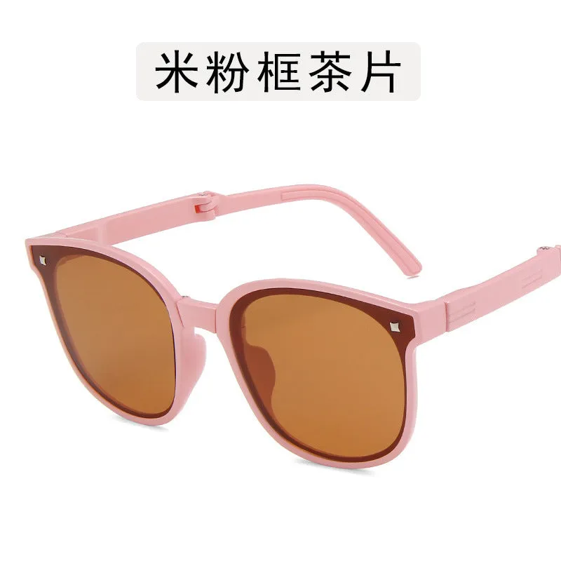 Wholesale children's foldable second generation sunglasses men's UV protection JDC-SG-GuangD014