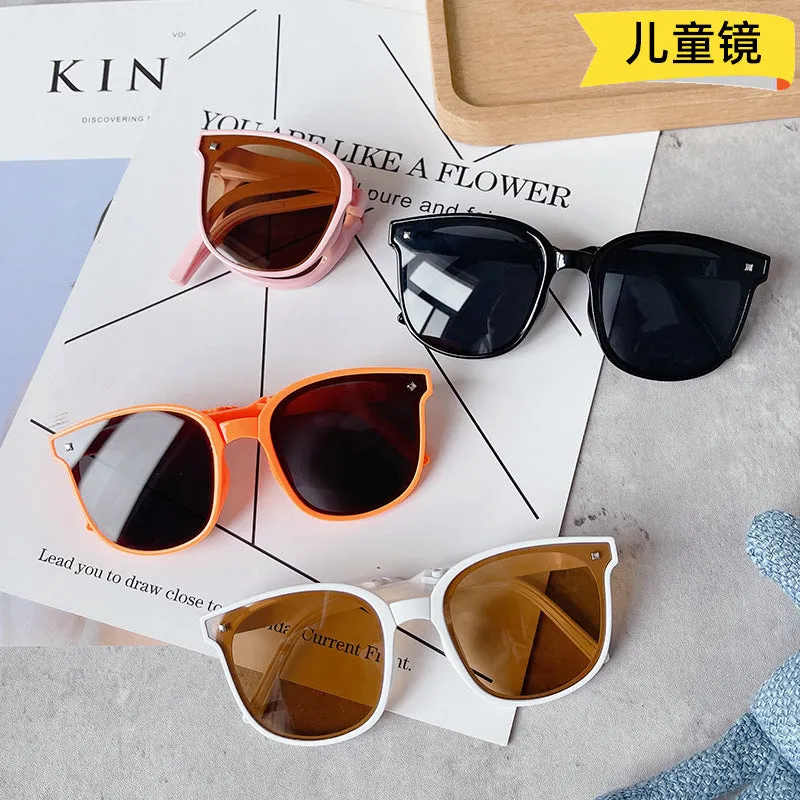 Wholesale children's foldable second generation sunglasses men's UV protection JDC-SG-GuangD014